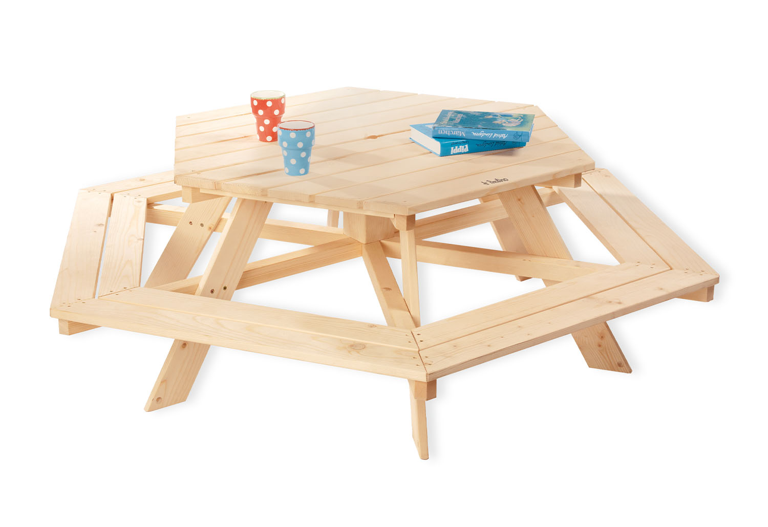 Kindersitzgarnitur Kinder Picknicktisch Kindertisch Kindersitzgruppe Tisch Holz 